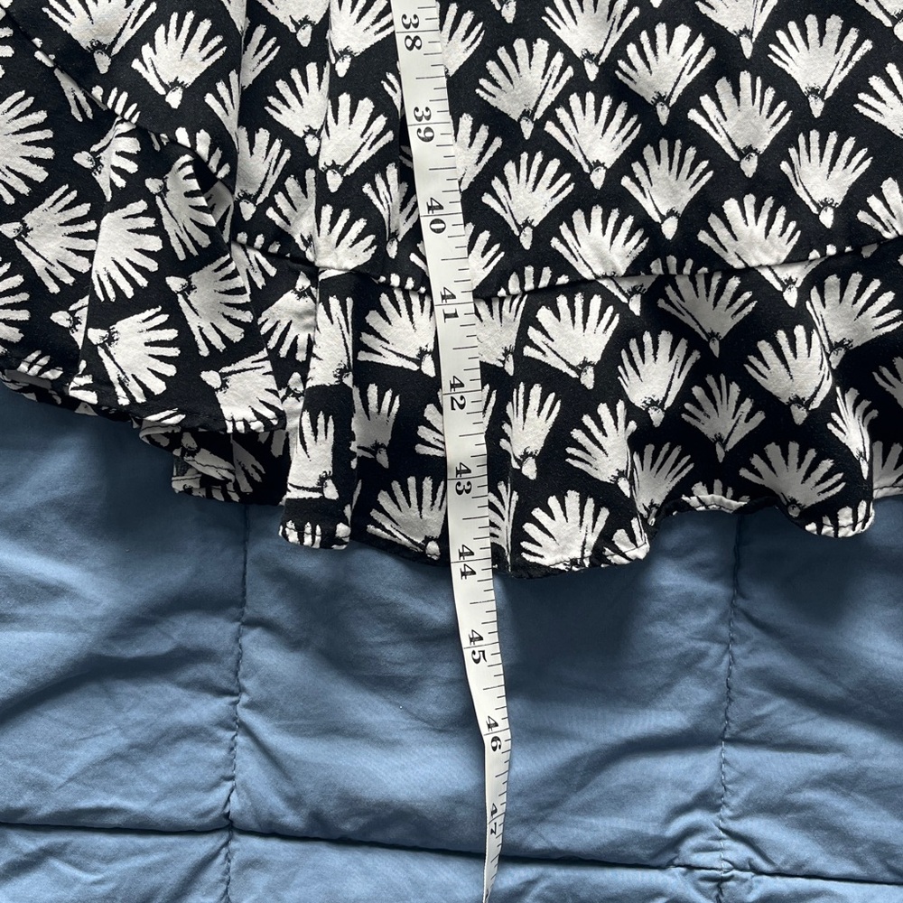 J. Crew Black and White Shell-Print Midi Dress - Picture 9 of 9